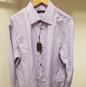 NWT Ike Behar Italian made dress shirt. Size 17